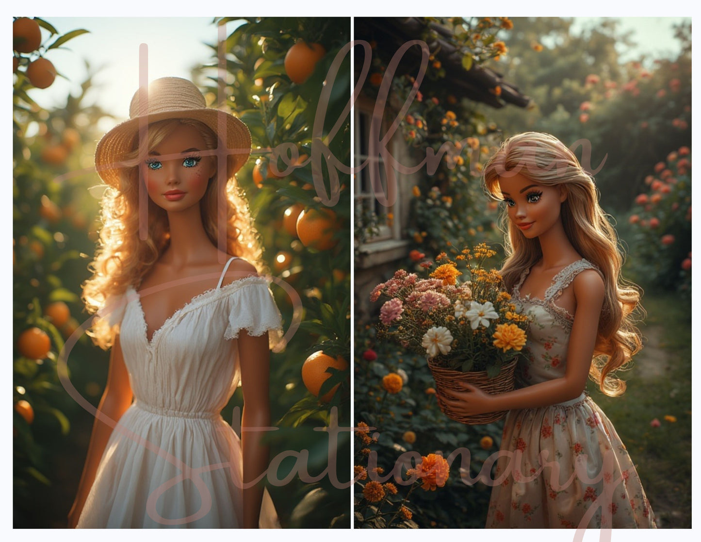 Cottage Core Barbie – Whimsical Digital Image Collection