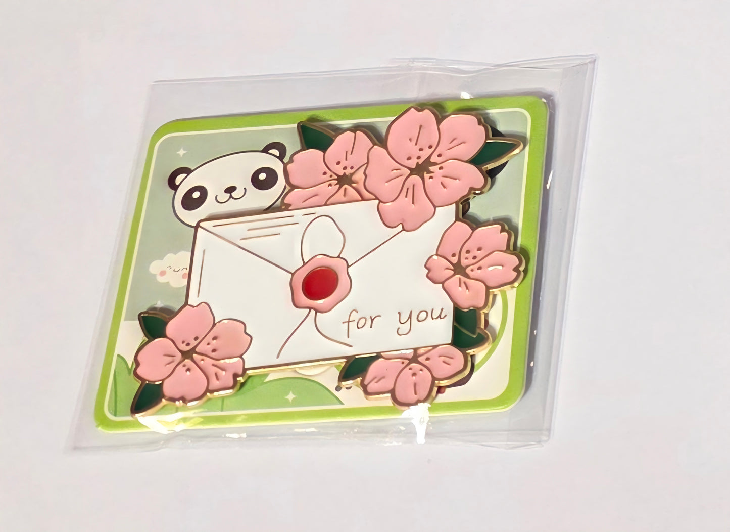 "For you" Blossom Envelope Magnet
