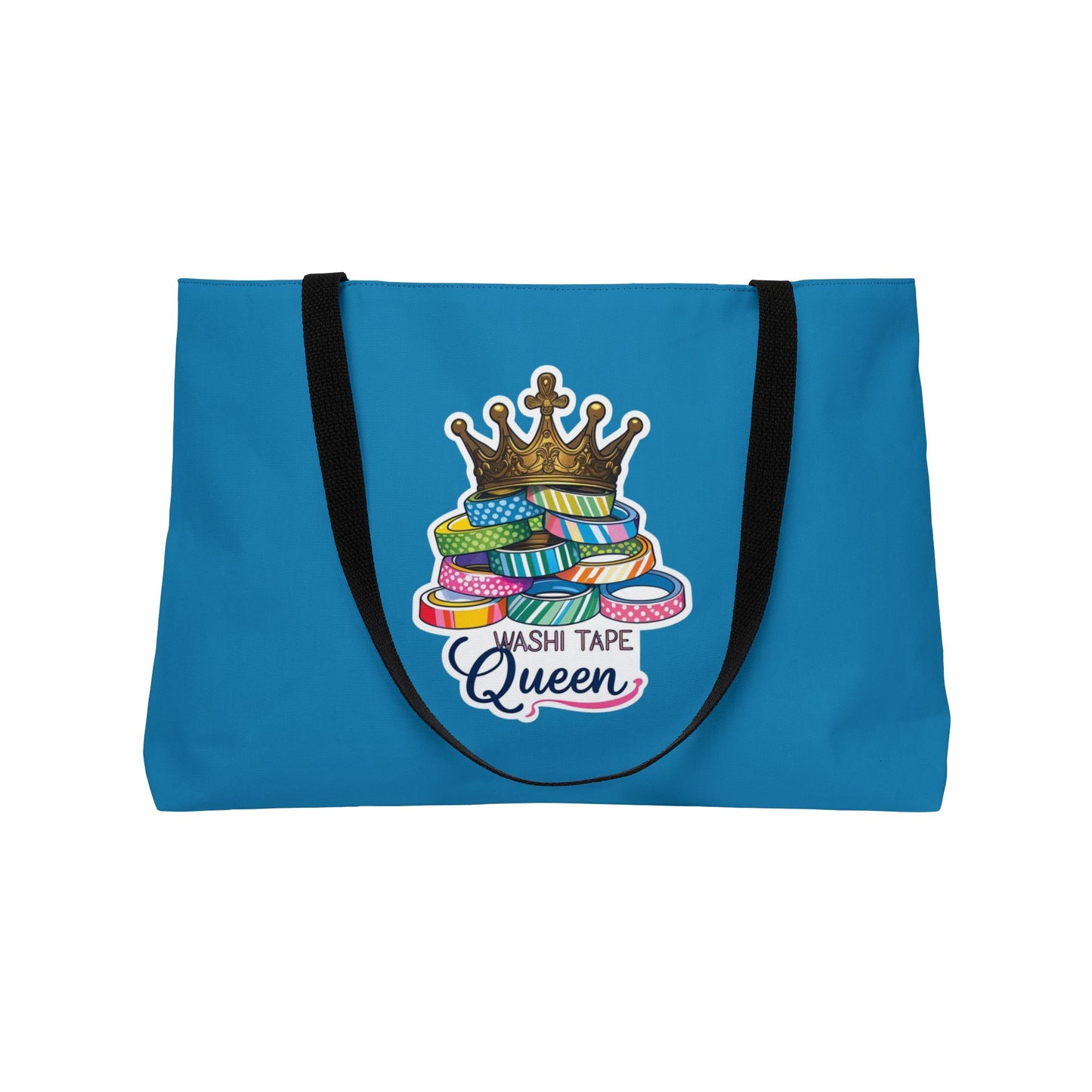 Wash Tape Queen Weekender Tote Bag, Crafting Tote, Gift for Crafters, Stylish Storage, Travel Tote, Fun and Functional