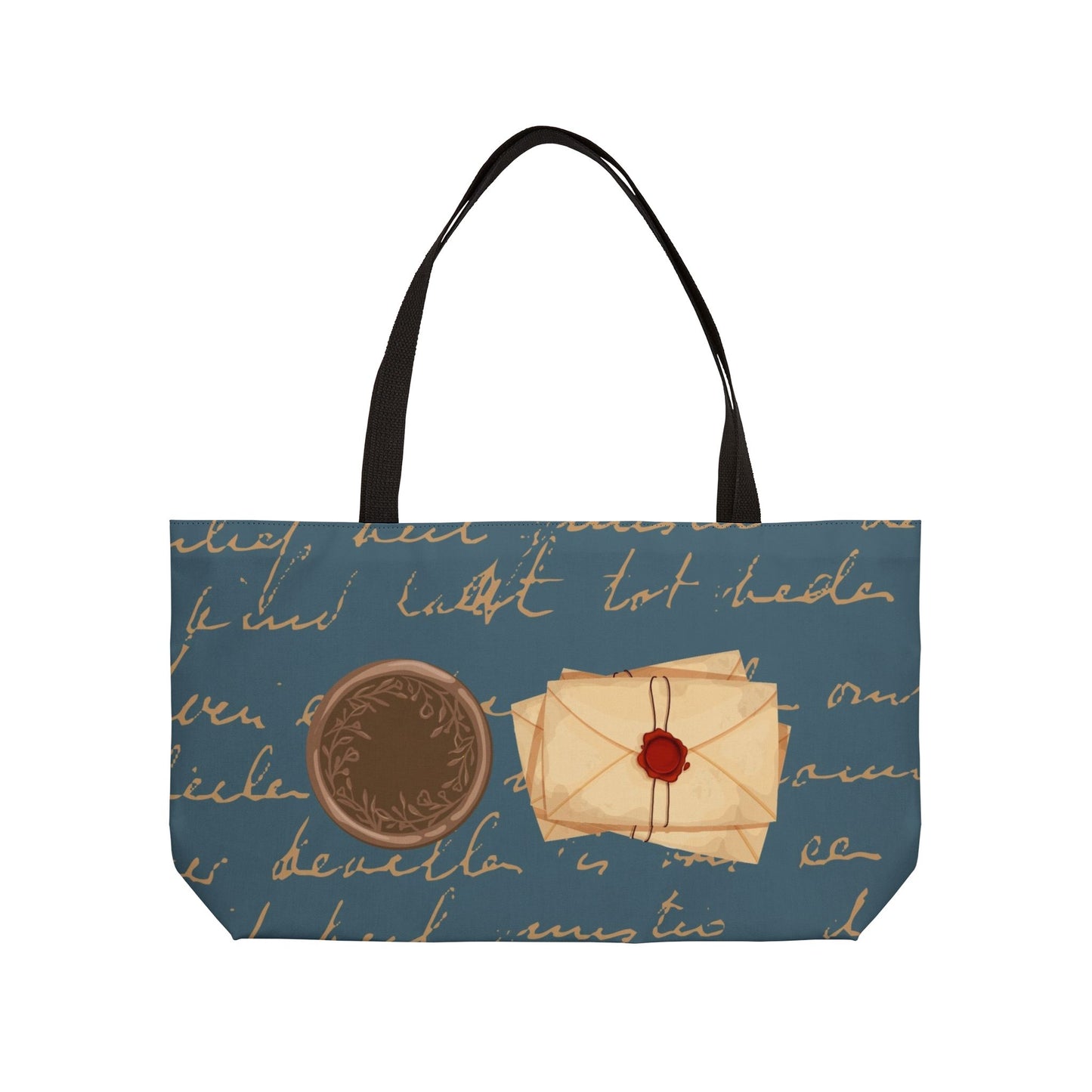 Rustic Literary Weekender Tote Bag, Vintage Travel Bag, Book Lover's Tote, Literary Gifts for Readers, Cute Carryall for Adventures