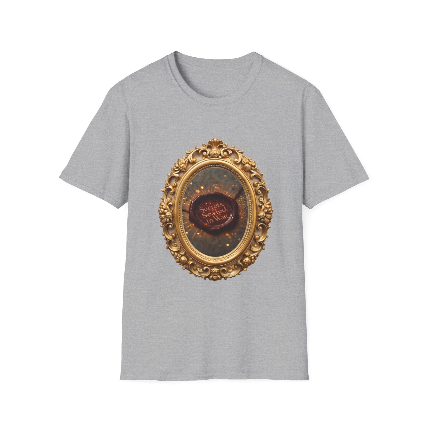 Vintage Frame Graphic Tee, Unisex Softstyle T-Shirt, Art Lover Gift, Unique Artwork Shirt, Casual Everyday Wear, Gallery Inspired Apparel