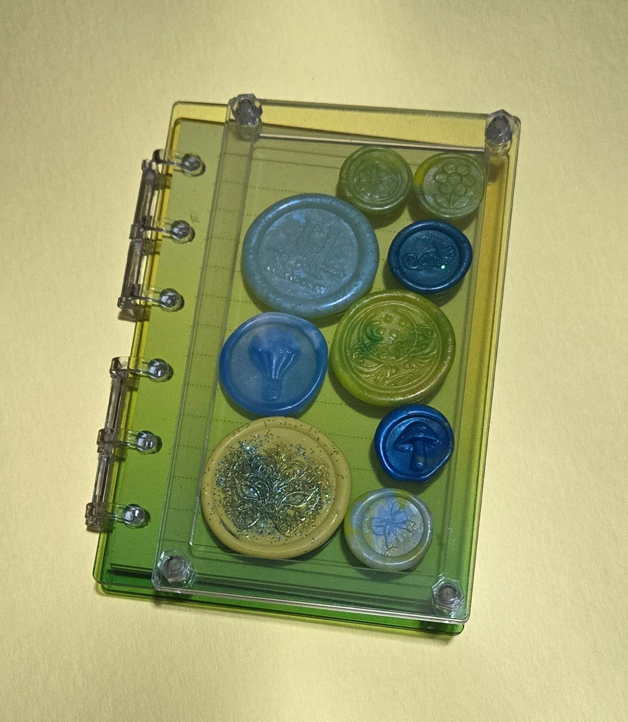 Fillable Acrylic notebook