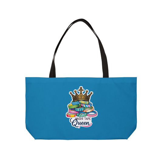 Wash Tape Queen Weekender Tote Bag, Crafting Tote, Gift for Crafters, Stylish Storage, Travel Tote, Fun and Functional