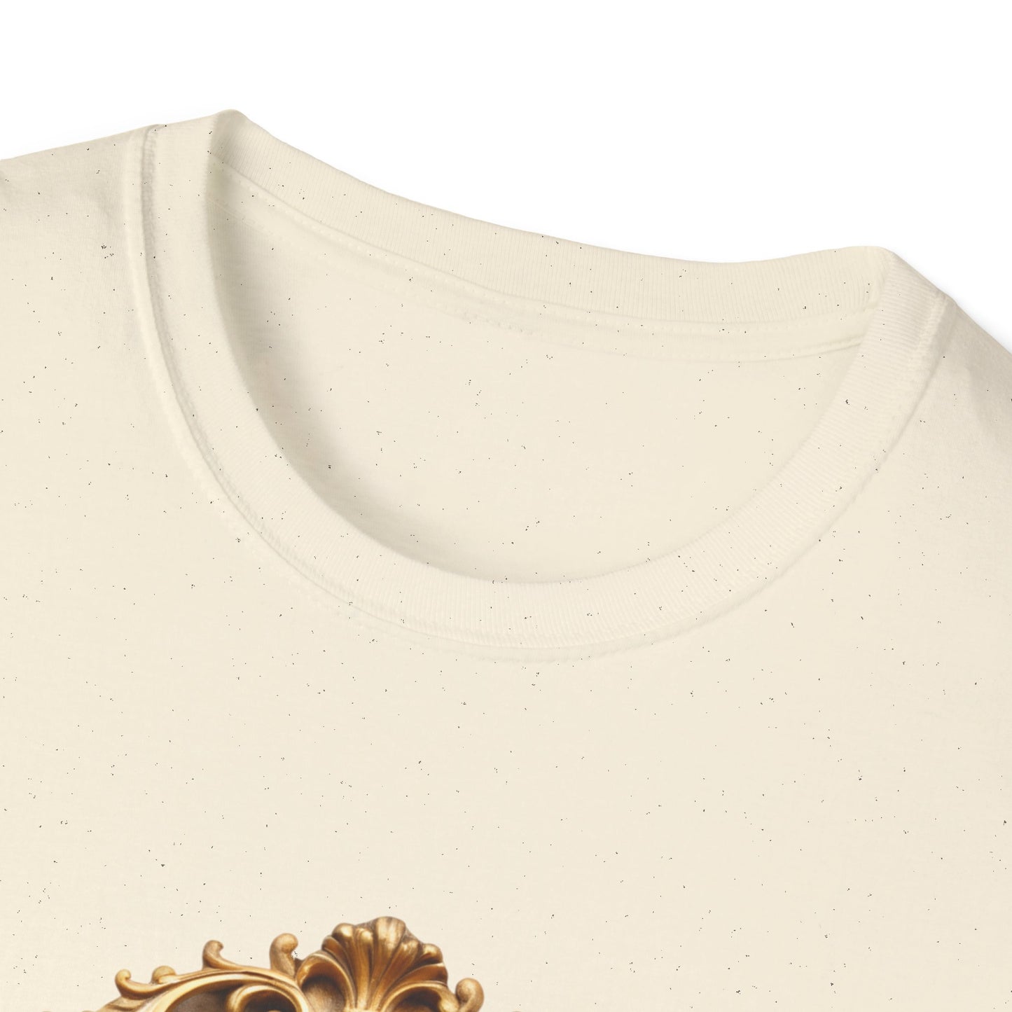 Vintage Frame Graphic Tee, Unisex Softstyle T-Shirt, Art Lover Gift, Unique Artwork Shirt, Casual Everyday Wear, Gallery Inspired Apparel