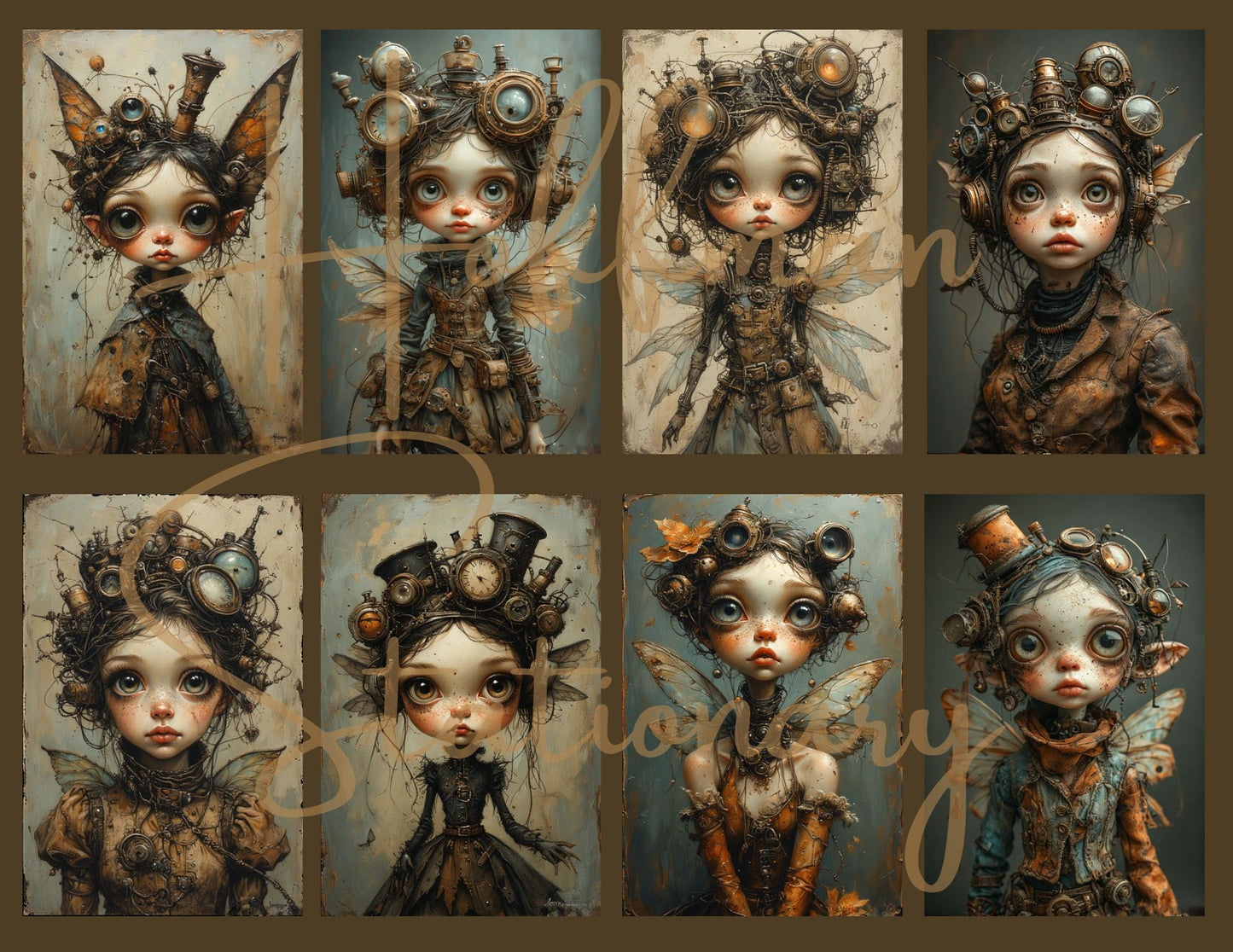 Steampunk Fairies – Printable Digital Art