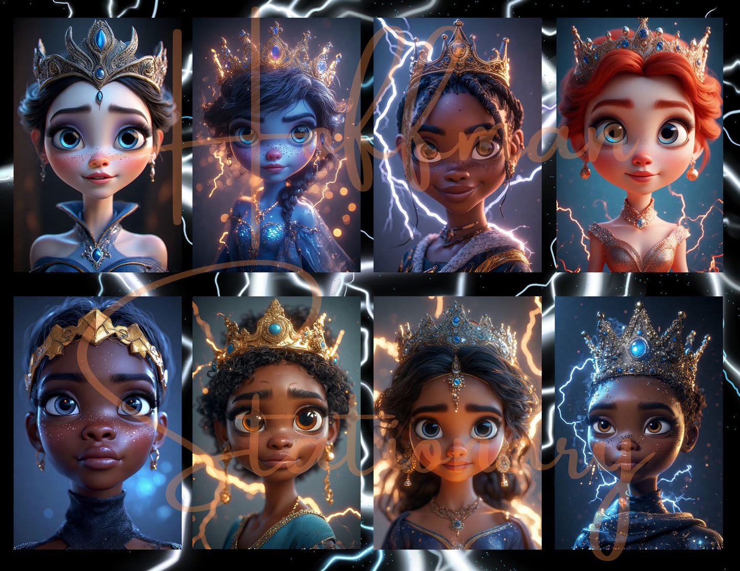 Lightning Princess – Printable Digital Art