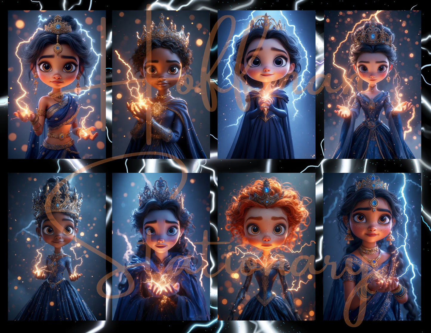 Lightning Princess – Printable Digital Art