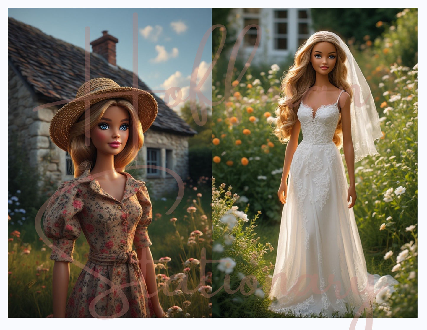 Cottage Core Barbie – Whimsical Digital Image Collection