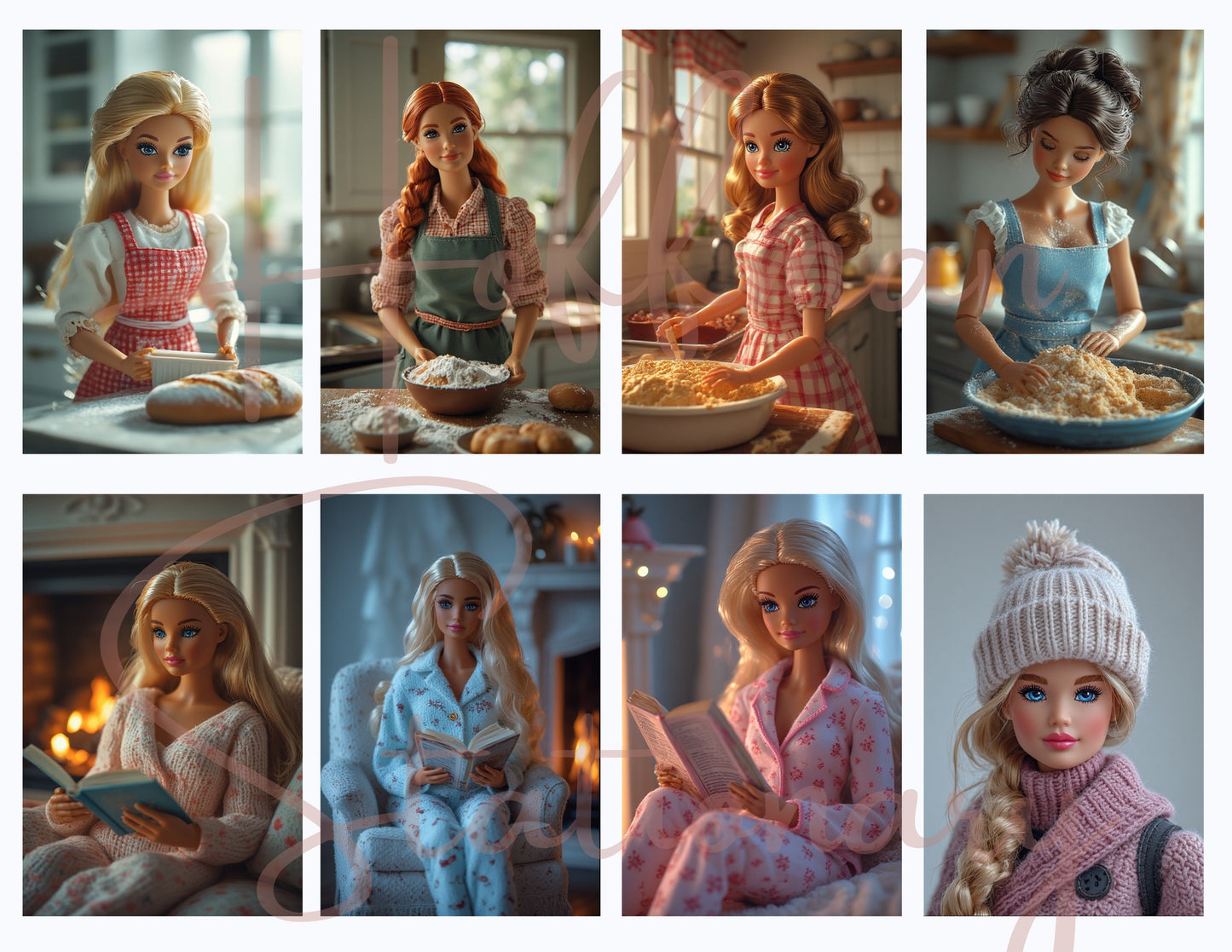 Cottage Core Barbie – Whimsical Digital Image Collection