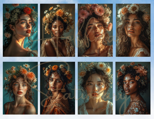 Floral Ladies – Printable Digital Art