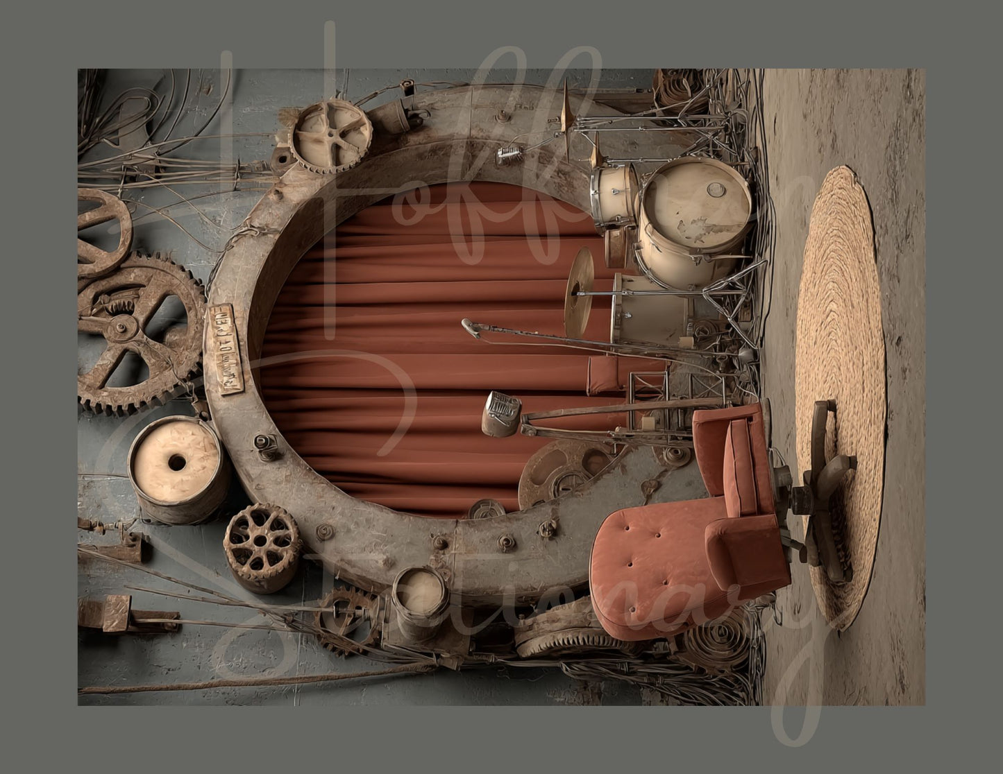 In the Band – Steampunk Musicians Digital Art Collection