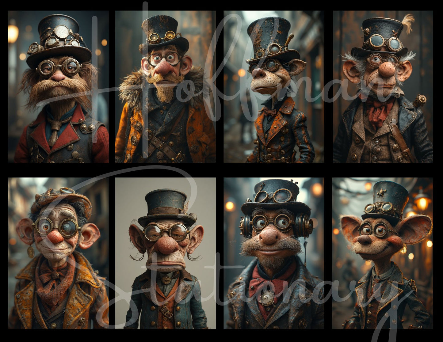 Steampunk Misfits - Digital Images