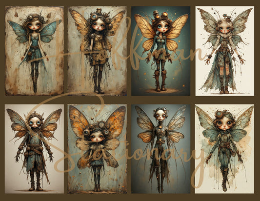 Steampunk Fairies – Printable Digital Art