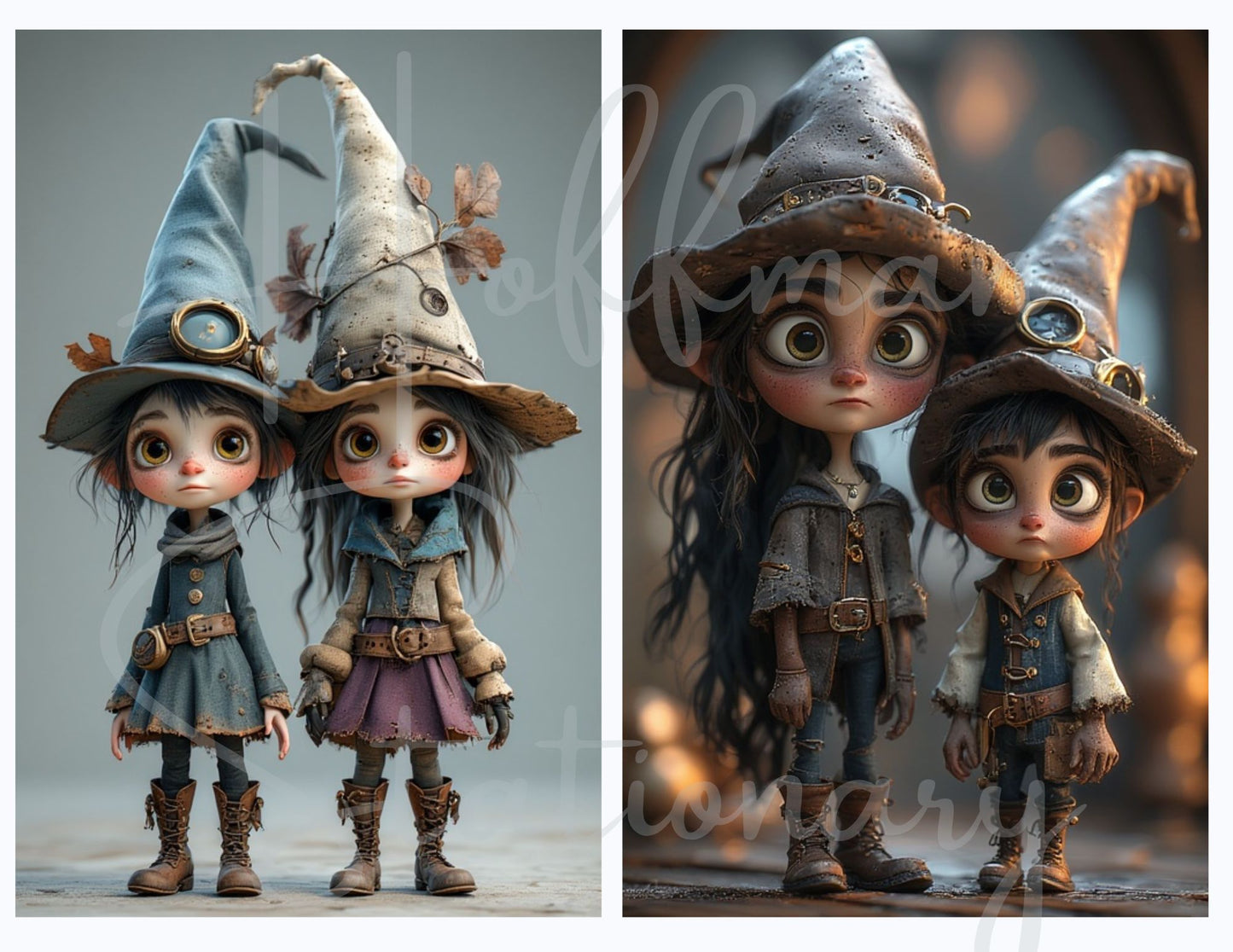Little Witches – Adorable & Whimsical Digital Image Collection