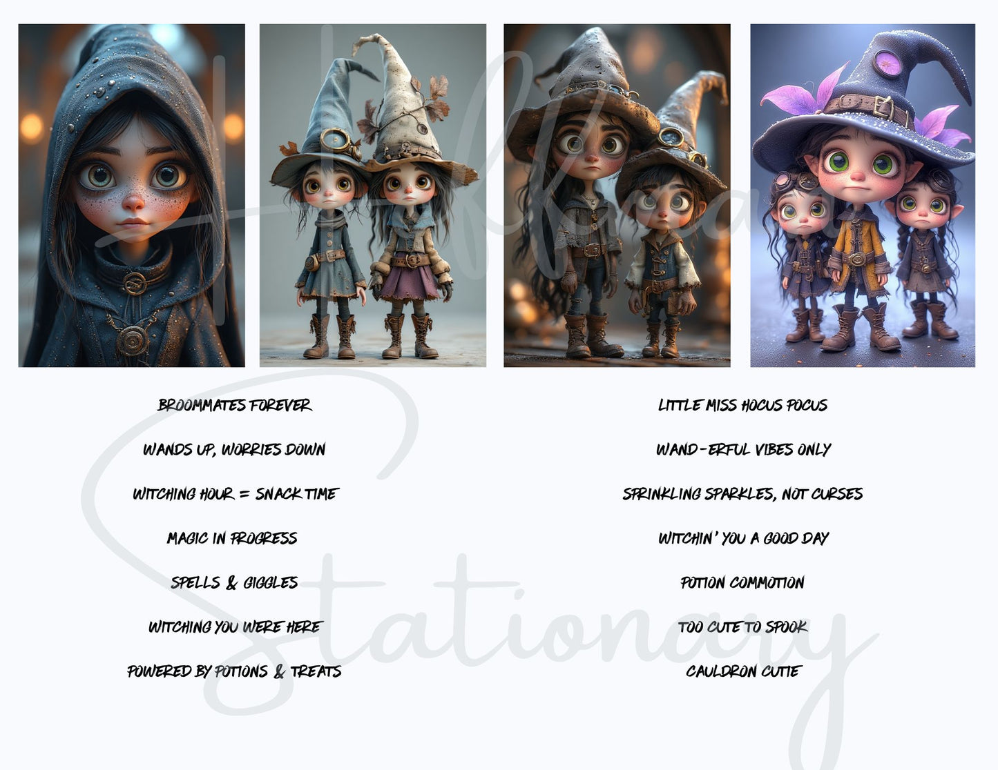 Little Witches – Adorable & Whimsical Digital Image Collection