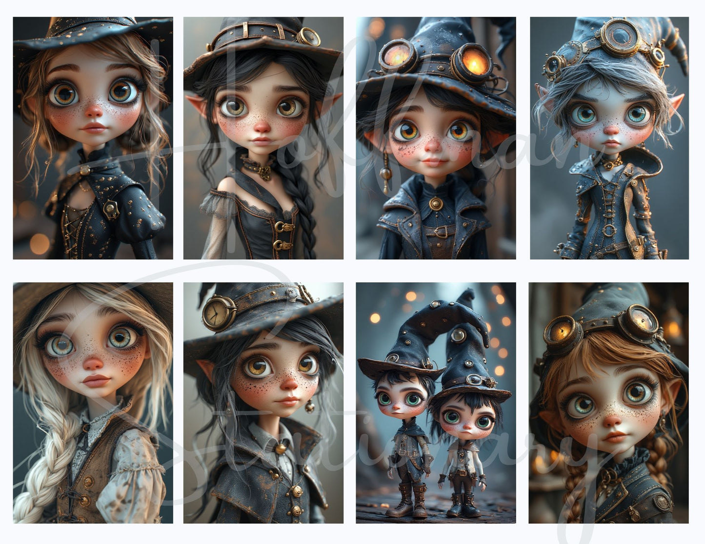Little Witches – Adorable & Whimsical Digital Image Collection