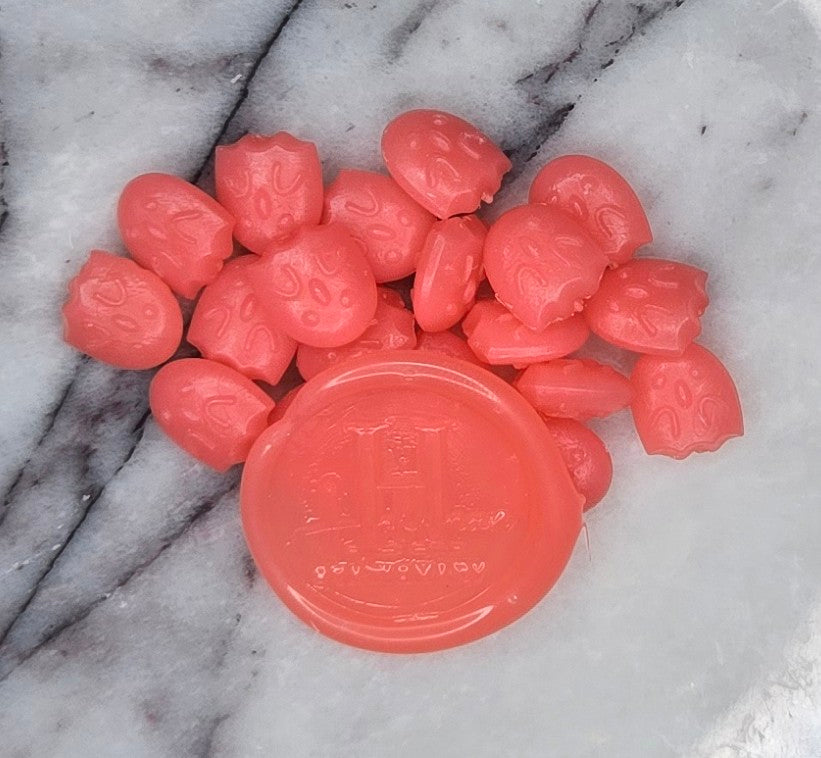 A juicy pink that glows like a gummy candy in the sun