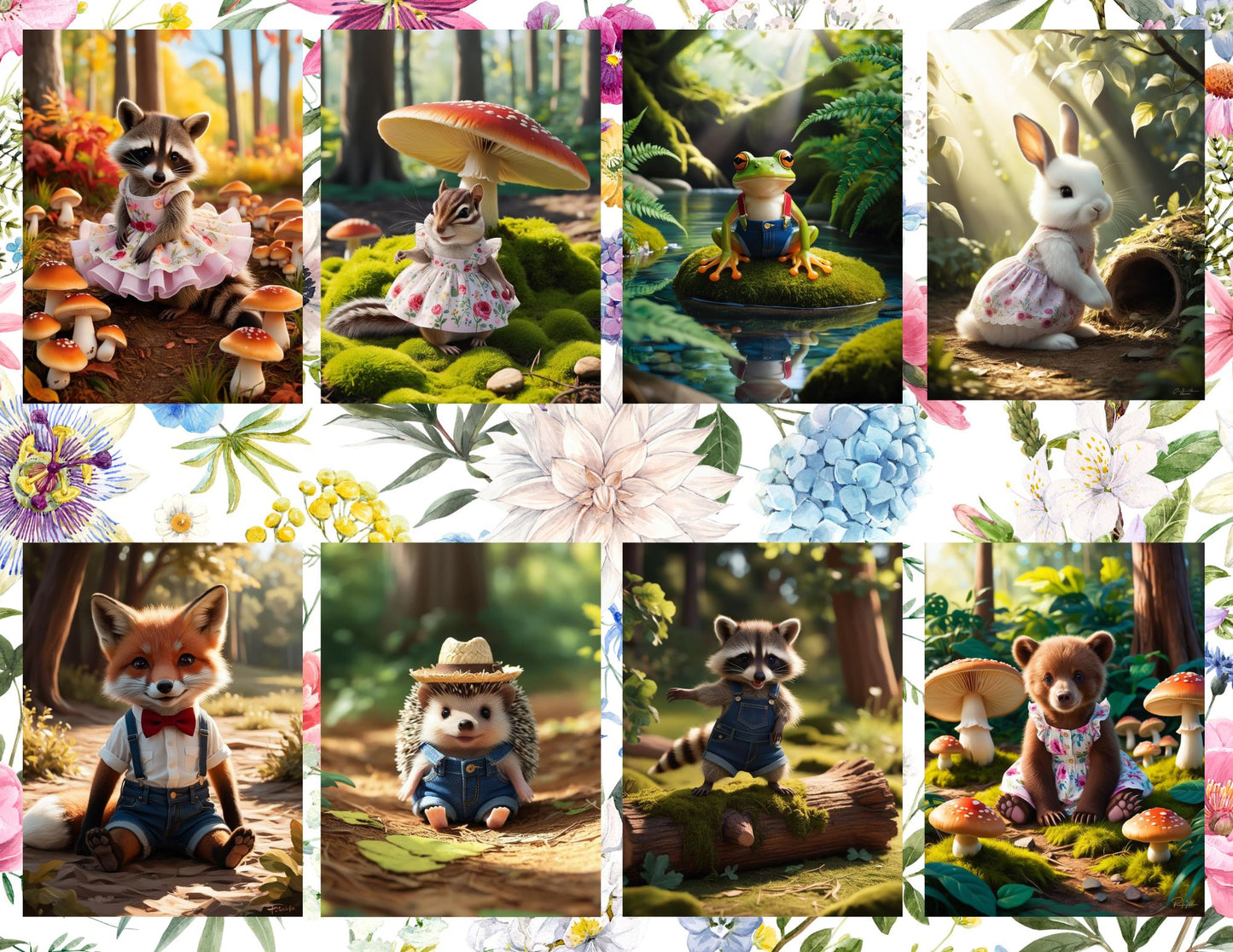 Woodland Whimsy – Printable Digital Art