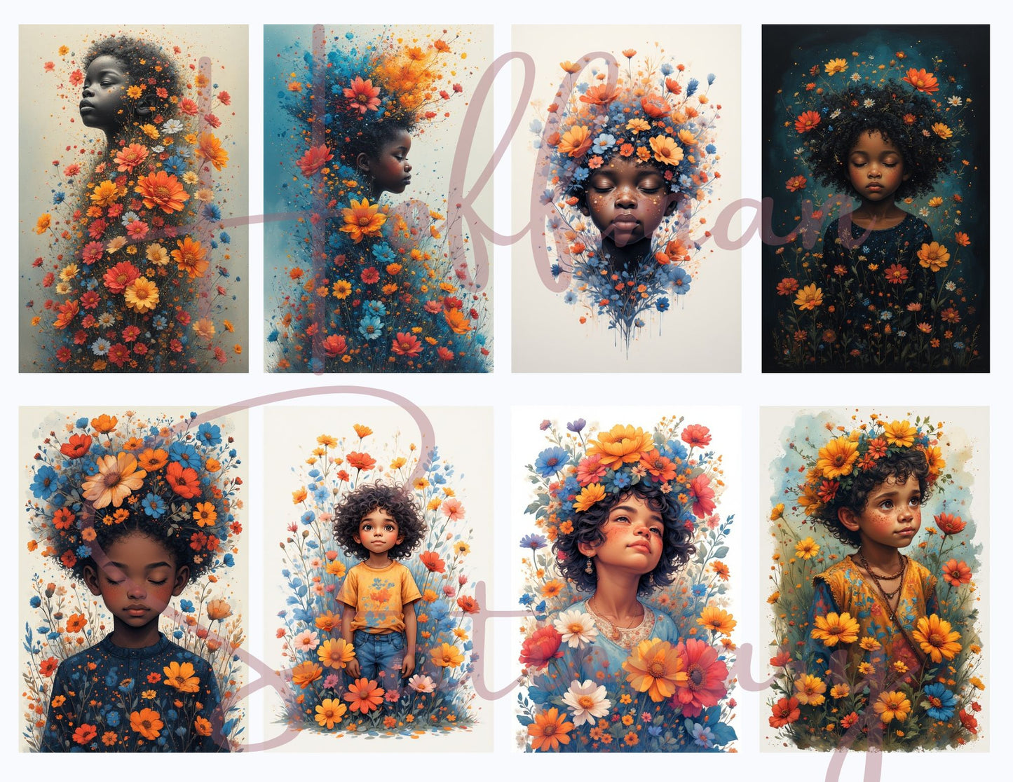 Blossom Children – A Watercolor Whimsy Collection