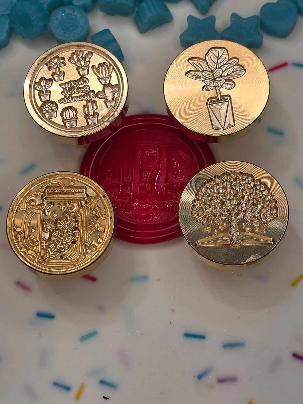 Plant Wax Seal Stamps