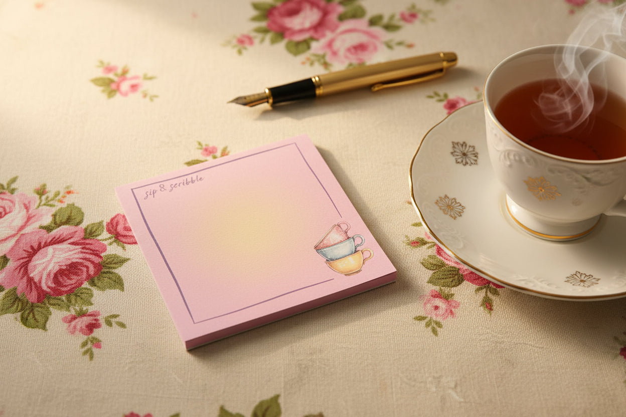 Sip & Scribble - Teacup Sticky Notes