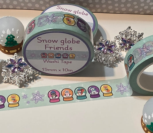 Snow Globe Friends Washi Tape