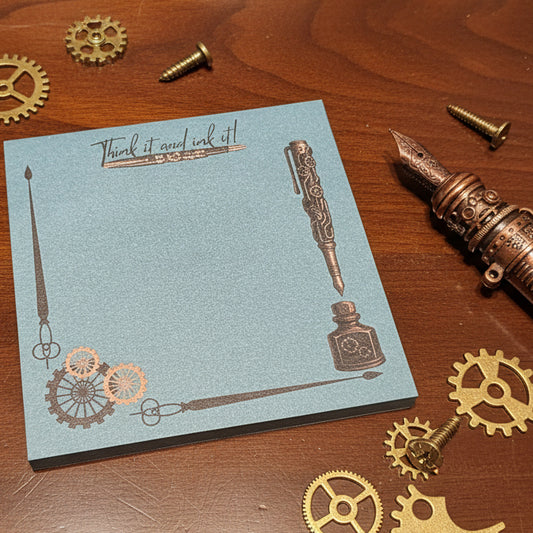 Think It & Ink It — Steampunk Sticky Notes