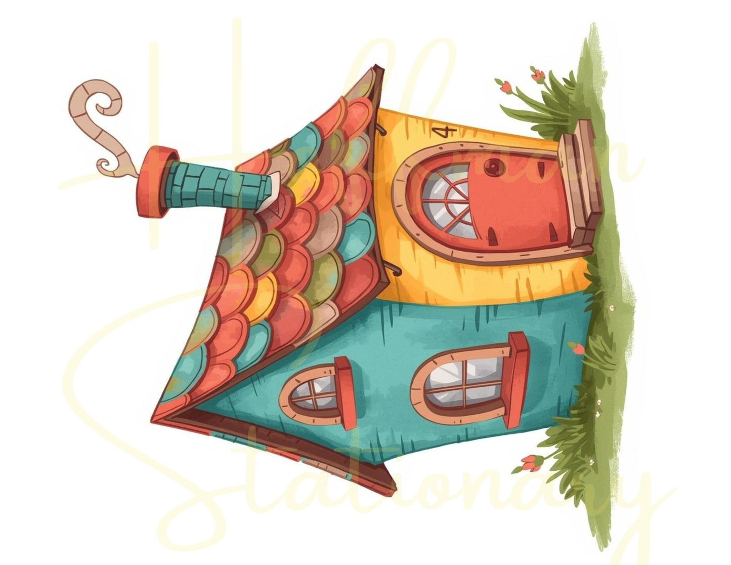 🏡 “Storybrook Street” – Whimsical Houses Digital Collection