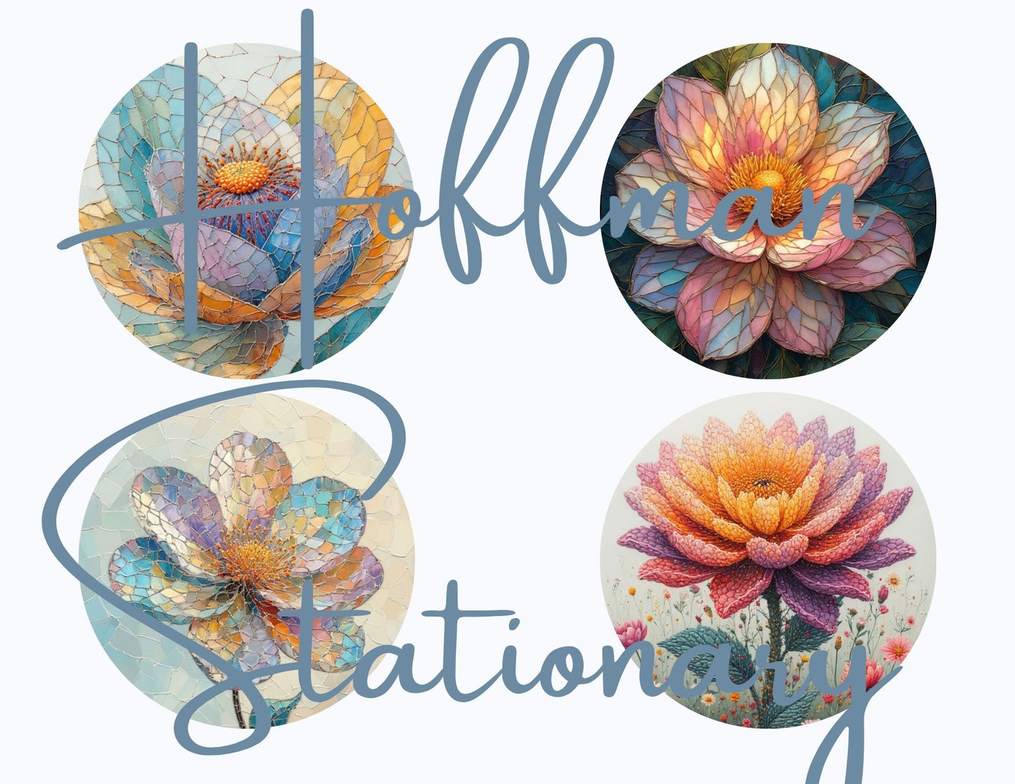Mosaic Flowers – A Colorful Digital Image Collection