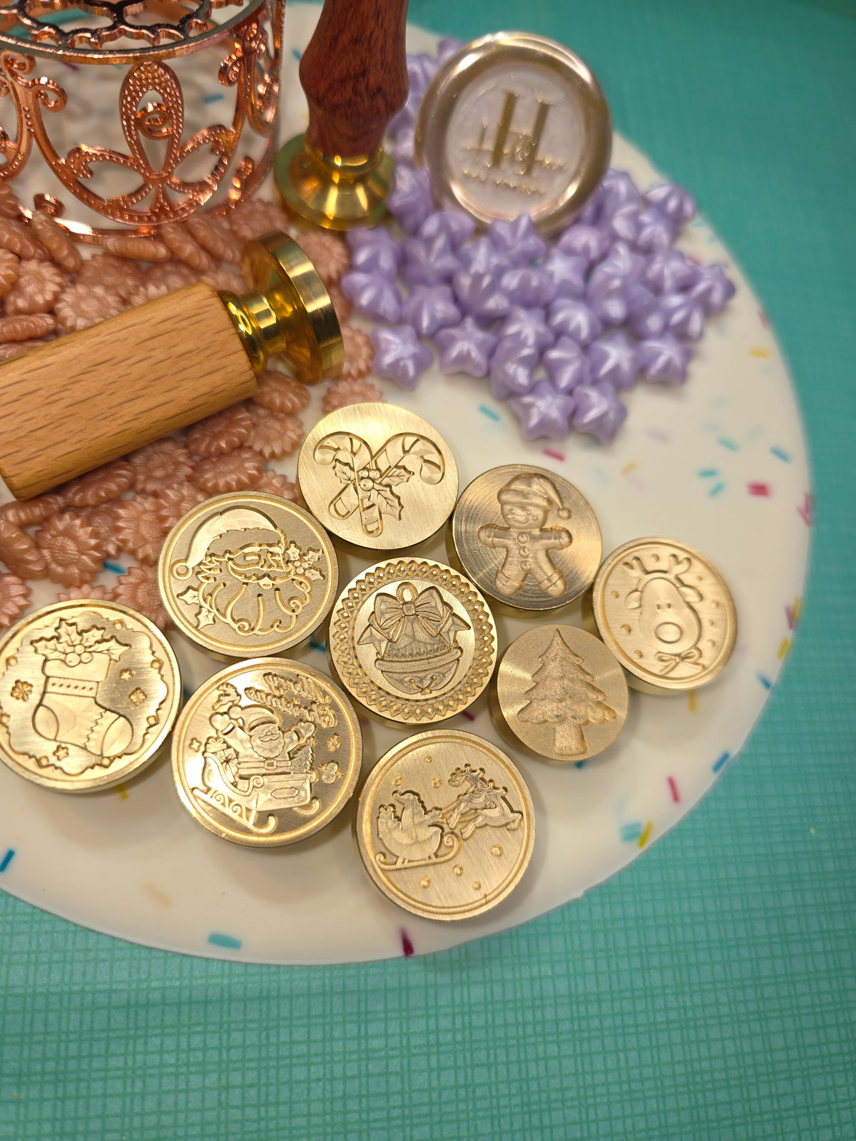 Christmas Symbols Wax Seal Stamps