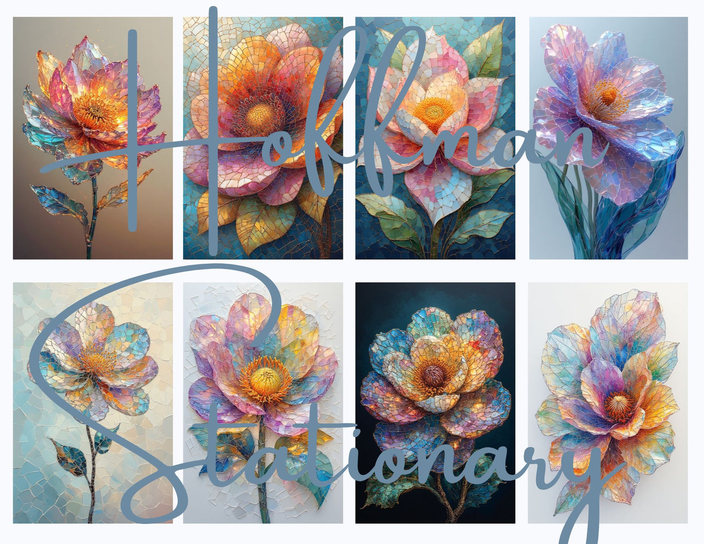 Mosaic Flowers – A Colorful Digital Image Collection