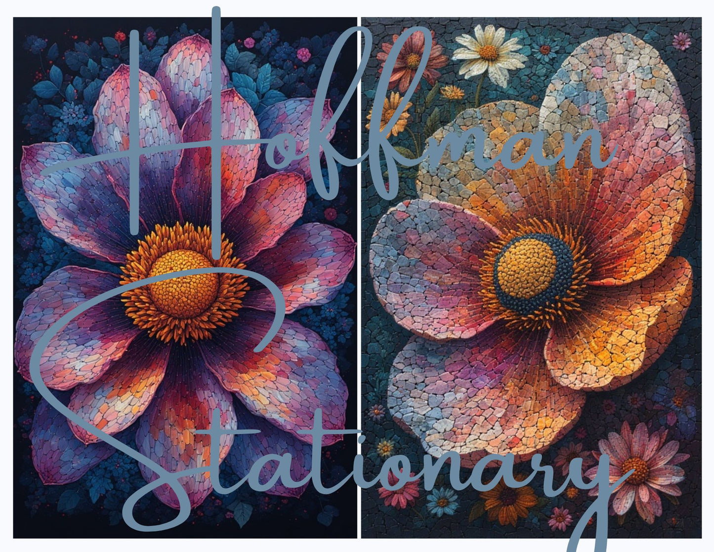 Mosaic Flowers – A Colorful Digital Image Collection