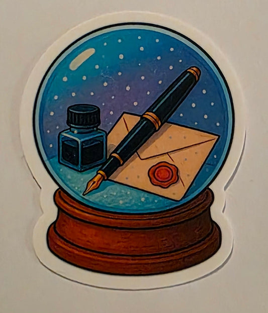 Snow Globe Vinyl Stickers