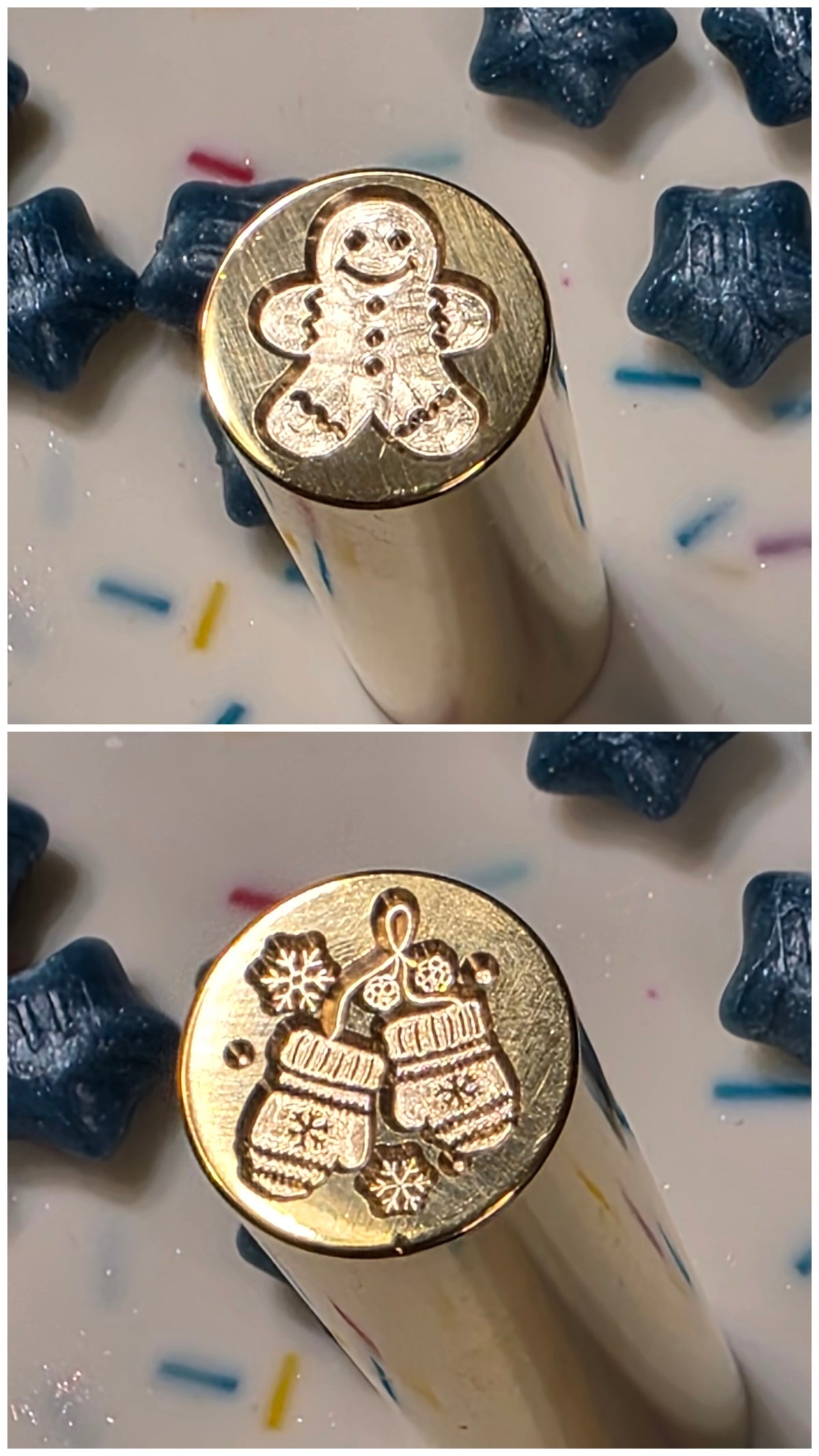 Cylinder Double Sided Wax Seal Stamps