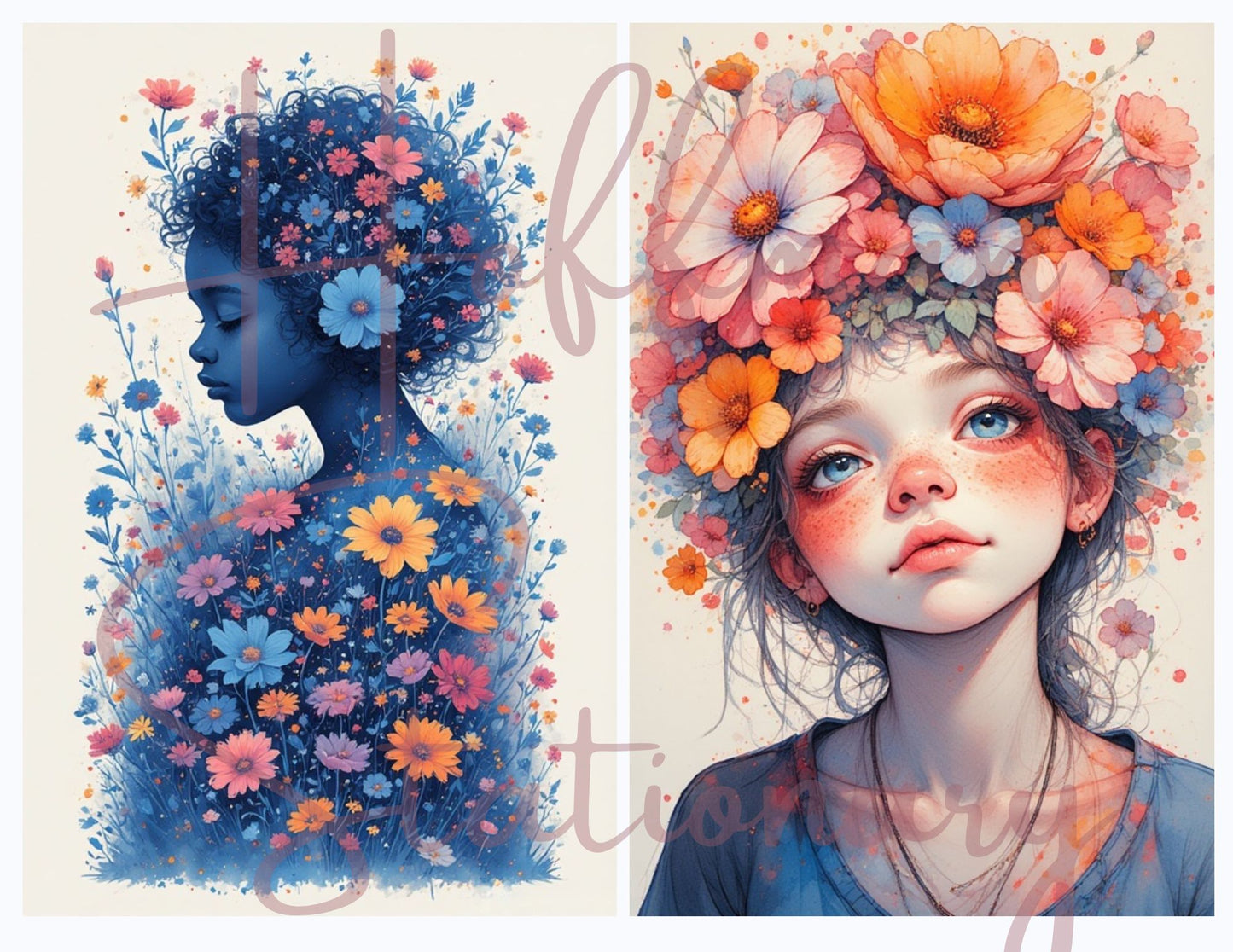 Blossom Children – A Watercolor Whimsy Collection