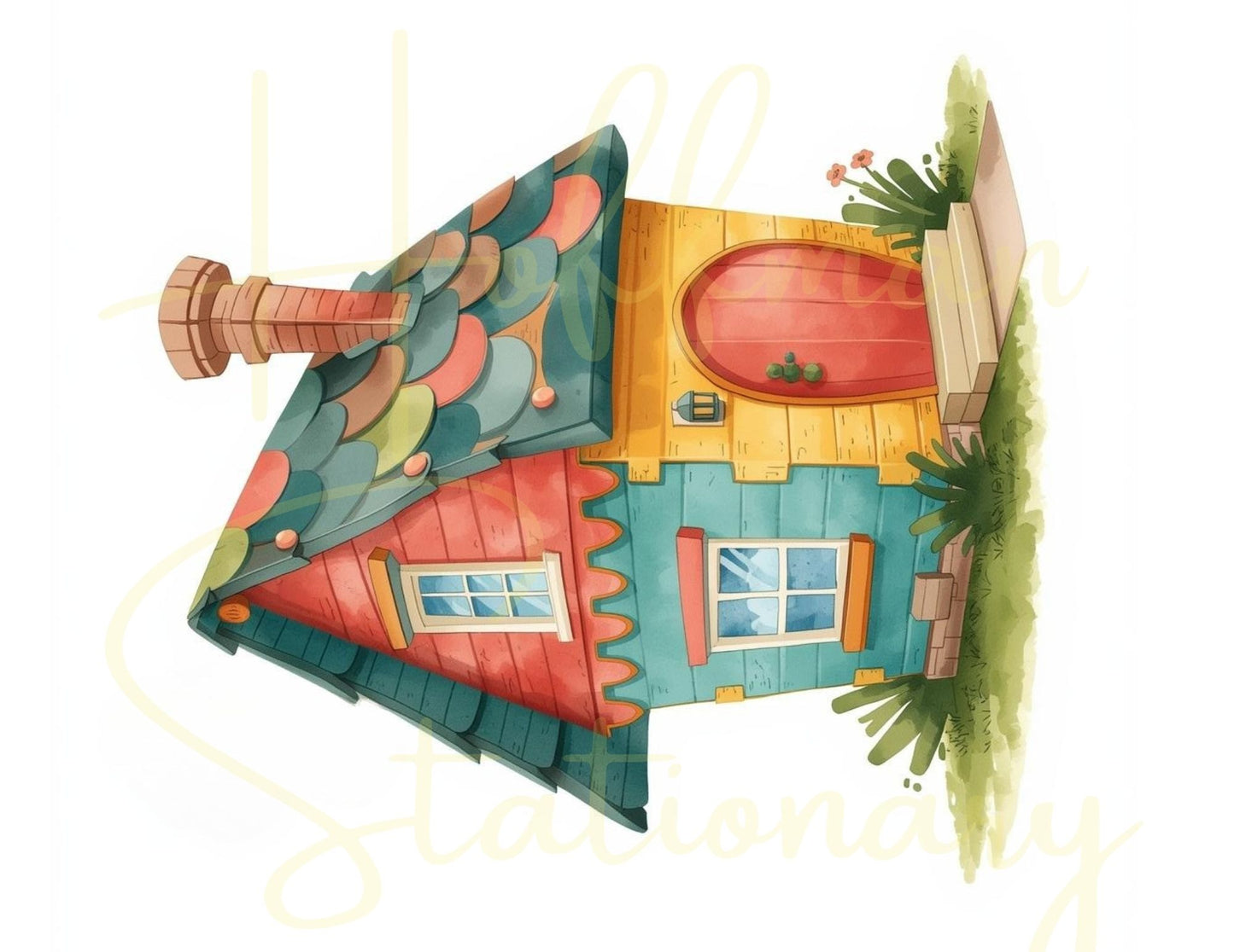 🏡 “Storybrook Street” – Whimsical Houses Digital Collection