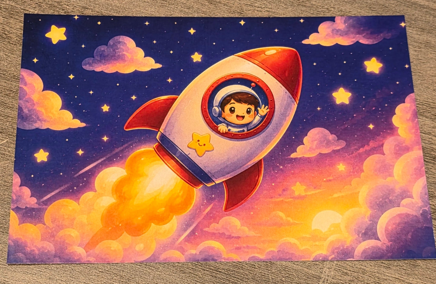 Saturn Kawaii Postcard
