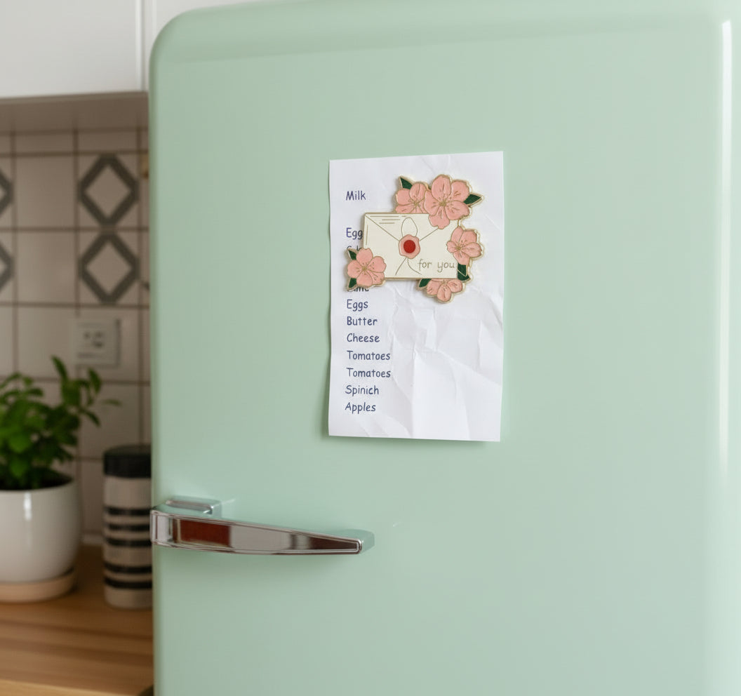 "For you" Blossom Envelope Magnet