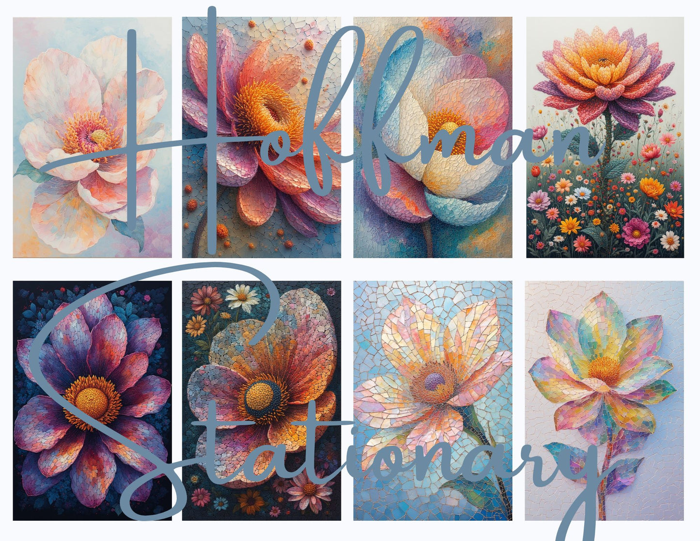Mosaic Flowers – A Colorful Digital Image Collection