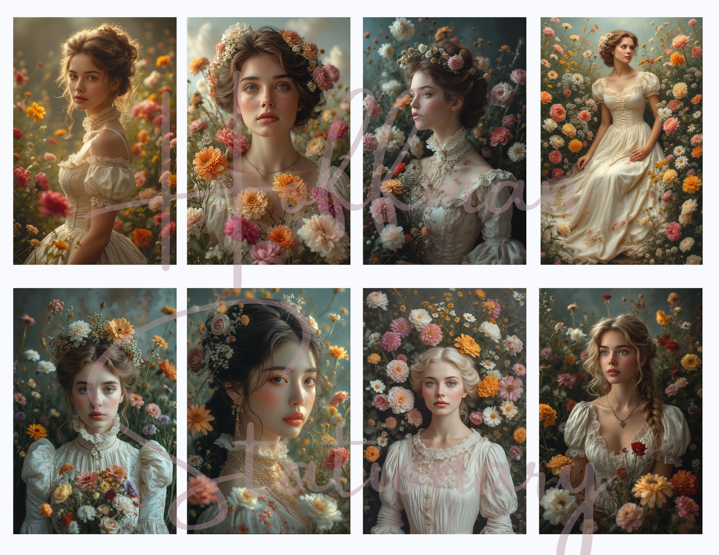 Victorian Elegance in Bloom – A Romantic Digital Image Collection