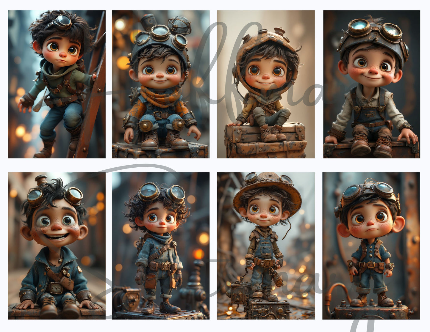 Tinker Town Kids – A Spunky Steampunk Image Collection