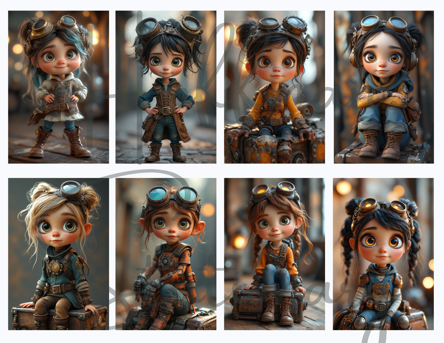 Tinker Town Kids – A Spunky Steampunk Image Collection