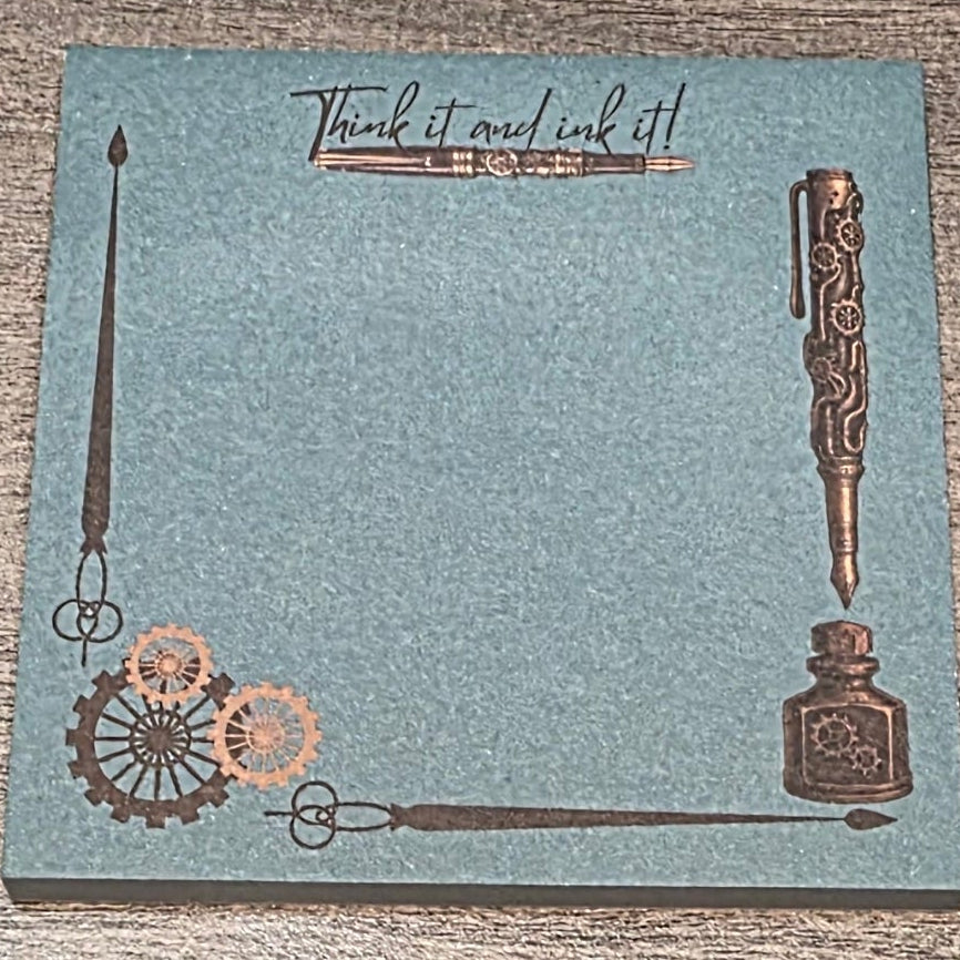 Think It & Ink It — Steampunk Sticky Notes