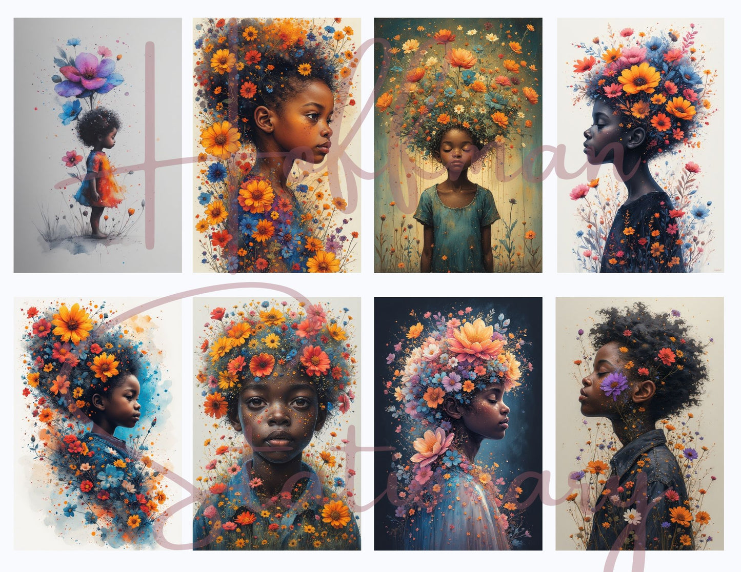 Blossom Children – A Watercolor Whimsy Collection