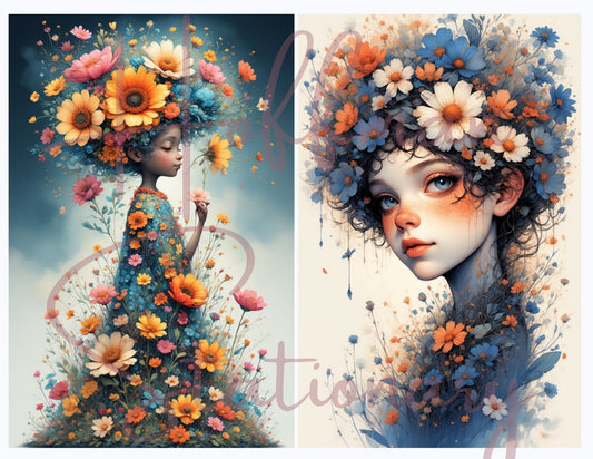 Blossom Children – A Watercolor Whimsy Collection