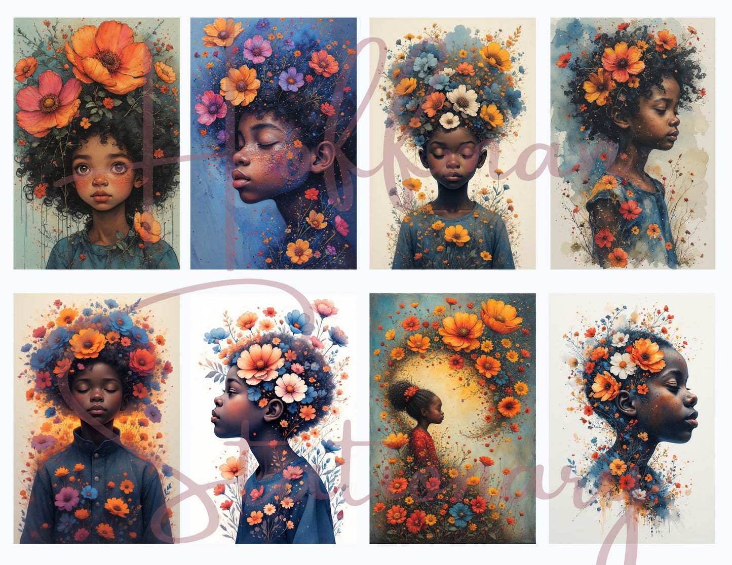 Blossom Children – A Watercolor Whimsy Collection