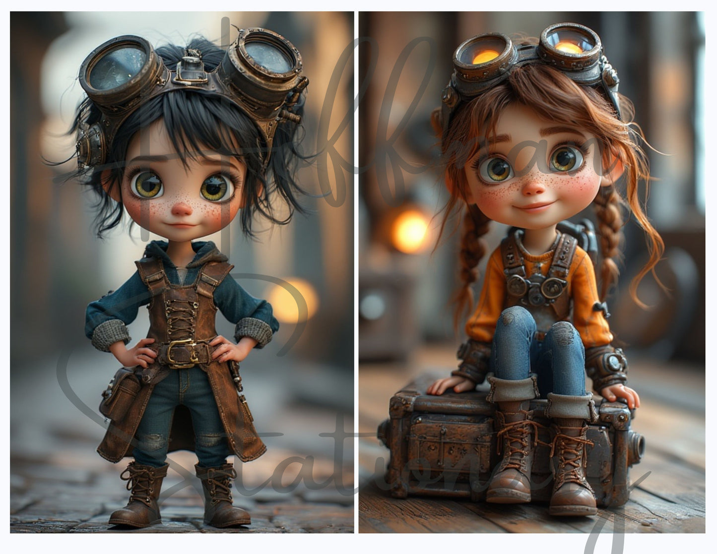 Tinker Town Kids – A Spunky Steampunk Image Collection