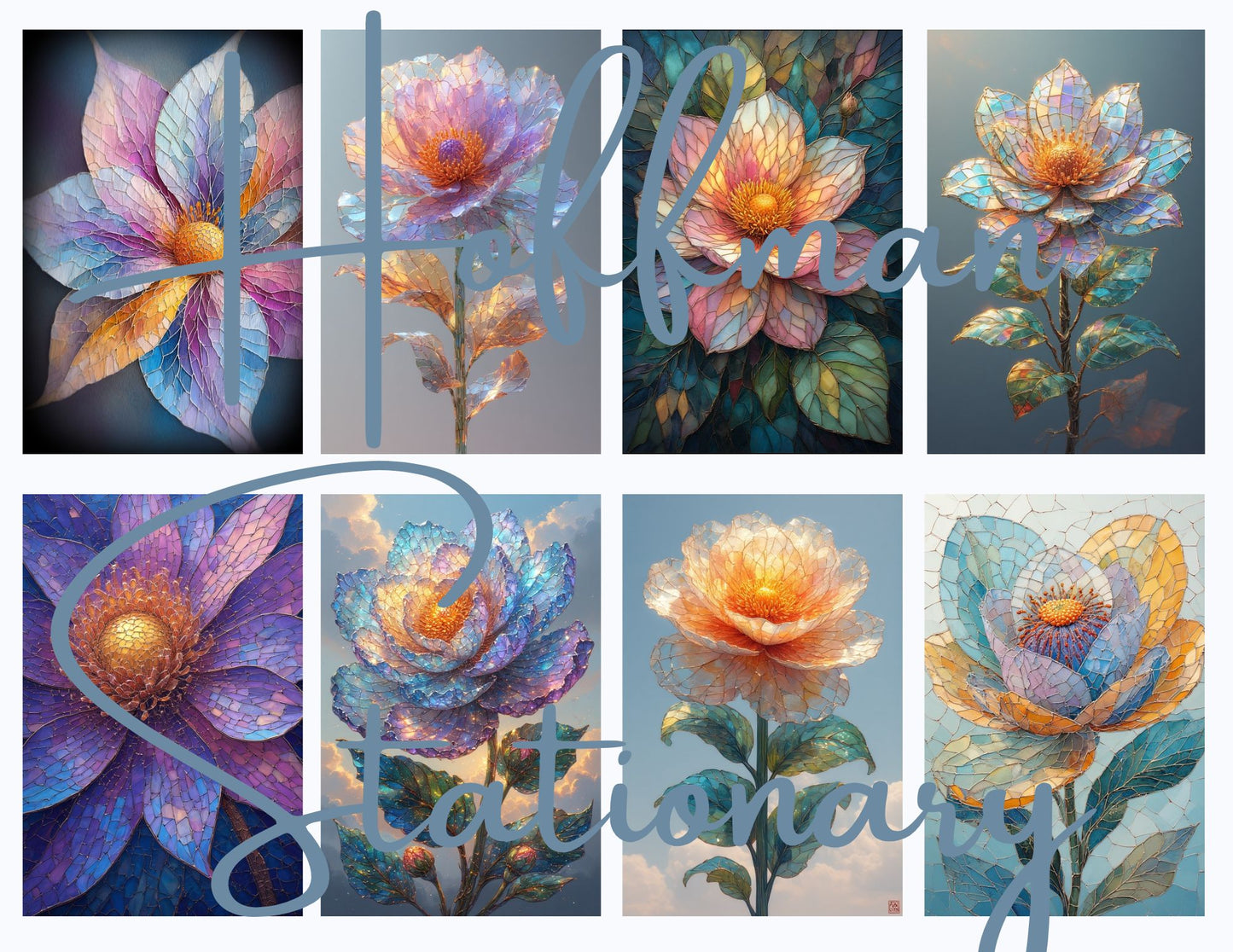 Mosaic Flowers – A Colorful Digital Image Collection