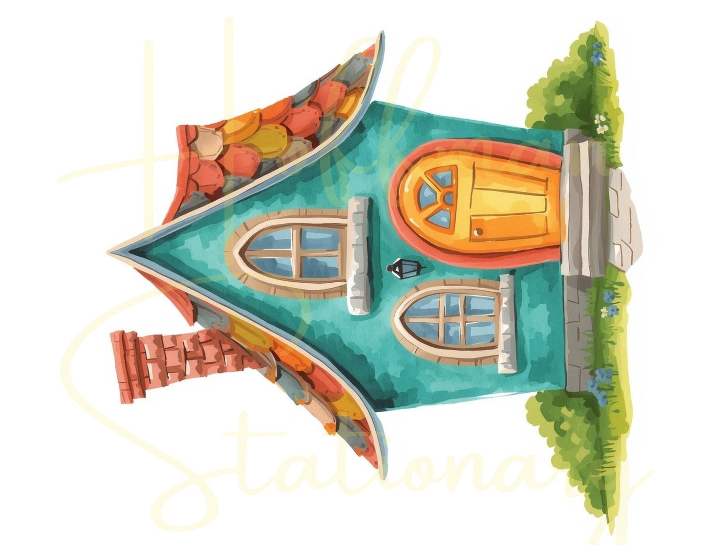 🏡 “Storybrook Street” – Whimsical Houses Digital Collection