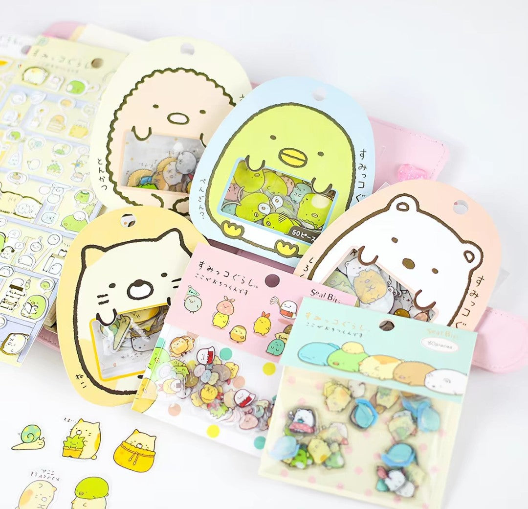 Sumikko Gurashi & Friends Flake Sticker Packs